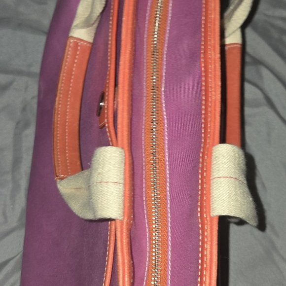 ❤️Coach Purse Orange & Purple - Picture 12 of 15